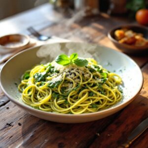 SPAGHETE CU PESTO
