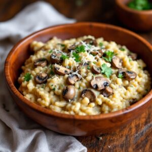 Risotto cu ciuperci de padure